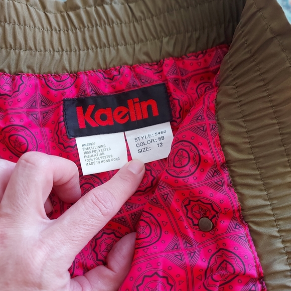 Vintage 80's Kaelin Ski Suit Jacket and Pants Size 12 - Picture 15 of 15